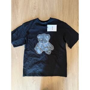 WE11DONE Teddy Bear with Pearl Necklace Tee NWT